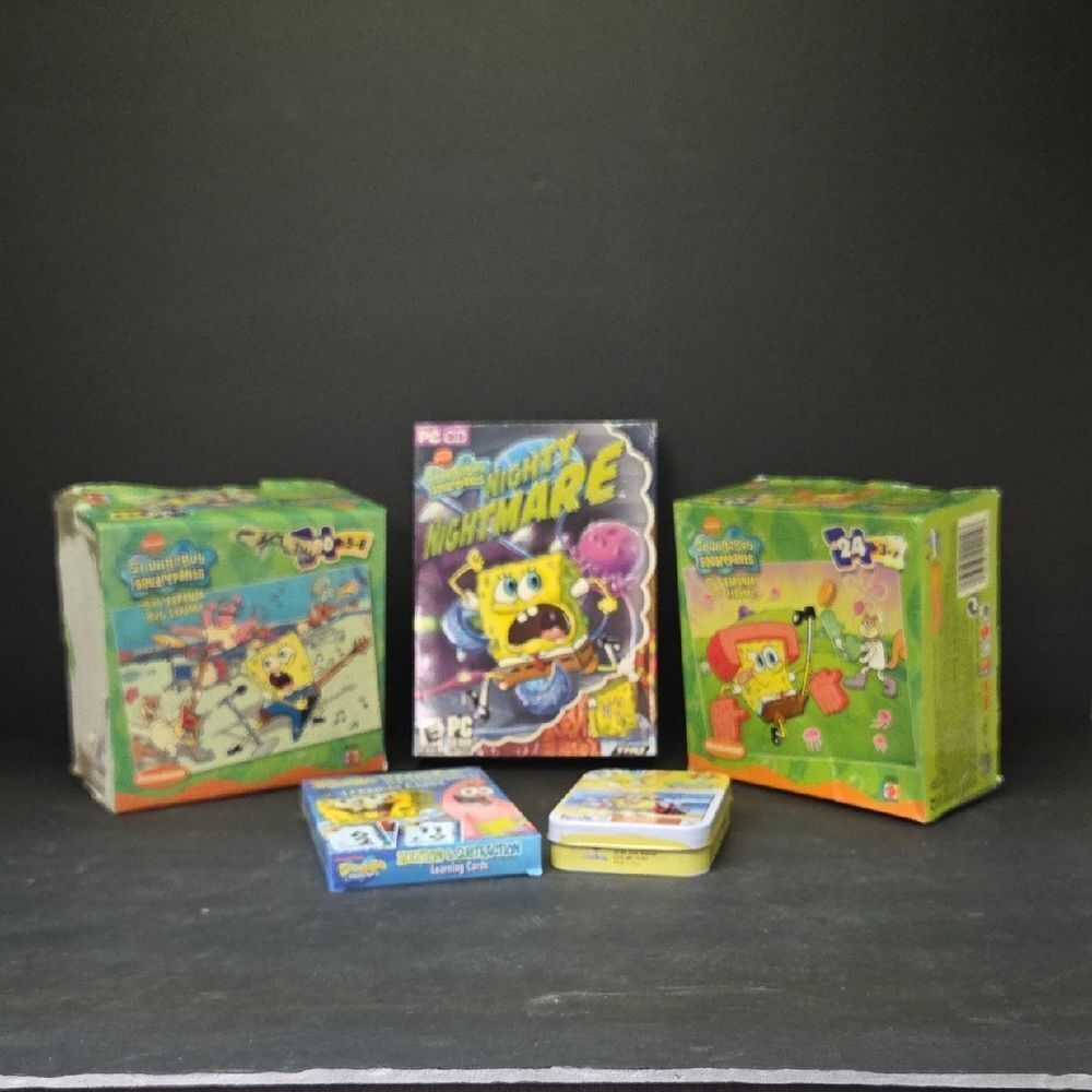 SpongeBob SquarePants Puzzles, Flash Cards, PC CD ROM‎ game